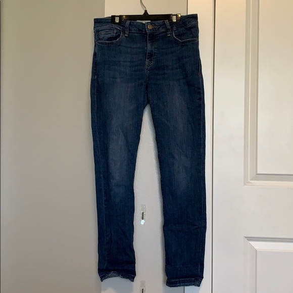BLUE JEANS WITH DISTRESSED HEM - Picture 2 of 4